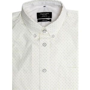 NWT Men’s rag & bone short sleeve fleck button up